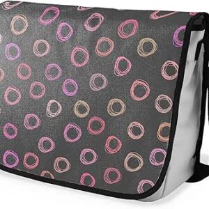 بوناميزون شنطة ماسنجر مدرسية مطبوعة رقميا مع حزام اسود للطلاب، شنطة كروس وشنطة ساعي، شنطة كتف للمدرسة، العودة الى المدرسة، المقاس: 29 × 36 سم