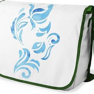 شنطة ماسنجر مدرسية مطبوعة رقميا مع احزمة كاكي للبنات والاولاد من لو جاردين دو لين، شنطة ماسنجر للطلاب، شنط كتف مقاس 29 × 36 سم