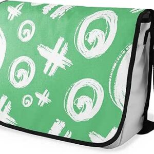 شنطة ماسنجر مدرسية مطبوعة رقمية بحزام اسود للبنات والاولاد من لو جاردين دو لين، شنطة ماسنجر للطلاب، شنط كتف مقاس 29 × 36 سم