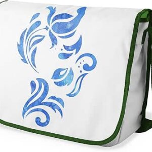 بونامايسون حقيبة مدرسية رسول مطبوعة رقميًا مع حزام كاكي للطلاب ، حقيبة كروس بودي ، حقيبة ساعي ، حقيبة كتف للمدرسة، العودة إلى المدرسة، الحجم: 29 × 36 سم، ألوان متعددة