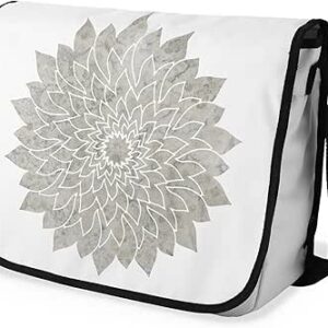 بوناميزون شنطة ماسنجر مدرسية مطبوعة رقميا مع حزام اسود للطلاب، شنطة كروس وشنطة ساعي، شنطة كتف للمدرسة، العودة الى المدرسة، المقاس: 29 × 36 سم