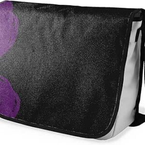 بوناميزون شنطة ماسنجر مدرسية مطبوعة رقميا مع حزام اسود للطلاب، شنطة كروس وشنطة ساعي، شنطة كتف للمدرسة، العودة الى المدرسة، المقاس: 29 × 36 سم