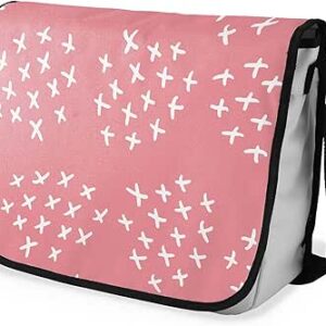 بوناميزون شنطة ماسنجر مدرسية مطبوعة رقميا مع حزام اسود للطلاب، شنطة كروس وشنطة ساعي، شنطة كتف للمدرسة، العودة الى المدرسة، المقاس: 29 × 36 سم