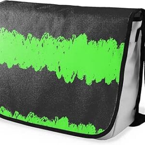 بوناميزون شنطة ماسنجر مدرسية مطبوعة رقميا مع حزام اسود للطلاب، شنطة كروس وشنطة ساعي، شنطة كتف للمدرسة، العودة الى المدرسة، المقاس: 29 × 36 سم