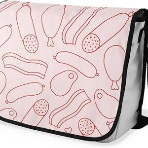 بوناميزون شنطة ماسنجر مدرسية مطبوعة رقميا مع حزام اسود للطلاب، شنطة كروس وشنطة ساعي، شنطة كتف للمدرسة، العودة الى المدرسة، المقاس: 29 × 36 سم