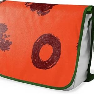 شنطة ماسنجر مدرسية مطبوعة رقميا مع احزمة كاكي للبنات والاولاد من لو جاردين دو لين، شنطة ماسنجر للطلاب، شنط كتف مقاس 29 × 36 سم