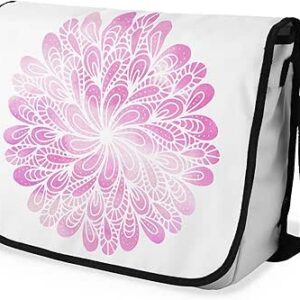 شنطة ماسنجر مدرسية مطبوعة رقمية بحزام اسود للبنات والاولاد من لو جاردين دو لين، شنطة ماسنجر للطلاب، شنط كتف مقاس 29 × 36 سم