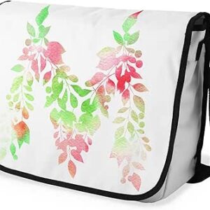 بوناميزون شنطة ماسنجر مدرسية مطبوعة رقميا مع حزام اسود للطلاب، شنطة كروس وشنطة ساعي، شنطة كتف للمدرسة، العودة الى المدرسة، المقاس: 29 × 36 سم