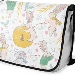 بوناميزون شنطة ماسنجر مدرسية مطبوعة رقميا مع حزام اسود للطلاب، شنطة كروس وشنطة ساعي، شنطة كتف للمدرسة، العودة الى المدرسة، المقاس: 29 × 36 سم