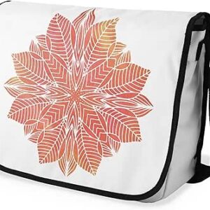 بوناميزون شنطة ماسنجر مدرسية مطبوعة رقميا مع حزام اسود للطلاب، شنطة كروس وشنطة ساعي، شنطة كتف للمدرسة، العودة الى المدرسة، المقاس: 29 × 36 سم