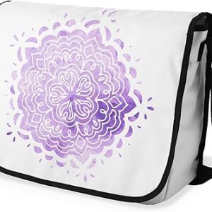 شنطة ماسنجر مدرسية مطبوعة رقمية بحزام اسود للبنات والاولاد من لو جاردين دو لين، شنطة ماسنجر للطلاب، شنط كتف مقاس 29 × 36 سم