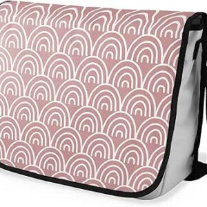 بوناميزون شنطة ماسنجر مدرسية مطبوعة رقميا مع حزام اسود للطلاب، شنطة كروس وشنطة ساعي، شنطة كتف للمدرسة، العودة الى المدرسة، المقاس: 29 × 36 سم