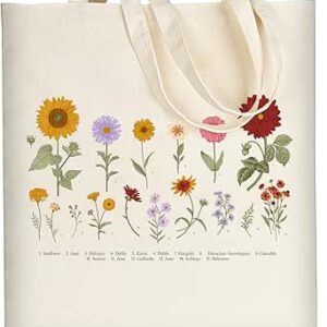 شنطة توت قماشية جميلة للنساء من اوسفكاي، شنط قطنية قماشية لطيفة قابلة لاعادة الاستخدام للمدرسة والتسوق والشاطئ والبقالة، هدايا عصرية