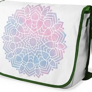 شنطة ماسنجر مدرسية مطبوعة رقميا مع احزمة كاكي للبنات والاولاد من لو جاردين دو لين، شنطة ماسنجر للطلاب، شنط كتف مقاس 29 × 36 سم