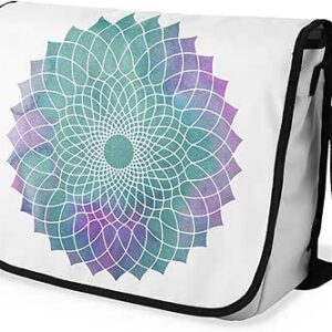 بوناميزون شنطة ماسنجر مدرسية مطبوعة رقميا مع حزام اسود للطلاب، شنطة كروس وشنطة ساعي، شنطة كتف للمدرسة، العودة الى المدرسة، المقاس: 29 × 36 سم