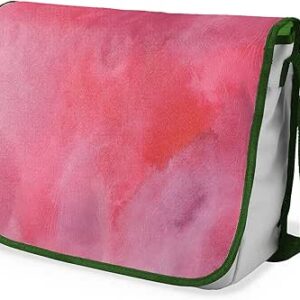 بوناميزون شنطة ماسنجر مدرسية مطبوعة رقميا مع حزام كاكي للطلاب، شنطة كروس وشنطة ساعي، شنطة كتف للمدرسة، العودة الى المدرسة، المقاس: 29 × 36 سم