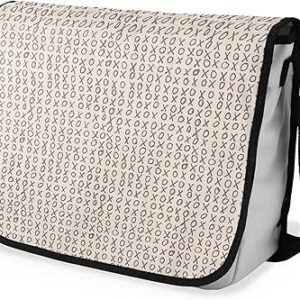 بوناميزون شنطة ماسنجر مدرسية مطبوعة رقميا مع حزام اسود للطلاب، شنطة كروس وشنطة ساعي، شنطة كتف للمدرسة، العودة الى المدرسة، المقاس: 29 × 36 سم