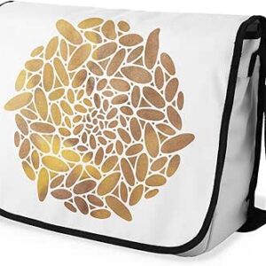 بوناميزون شنطة ماسنجر مدرسية مطبوعة رقميا مع حزام اسود للطلاب، شنطة كروس وشنطة ساعي، شنطة كتف للمدرسة، العودة الى المدرسة، المقاس: 29 × 36 سم