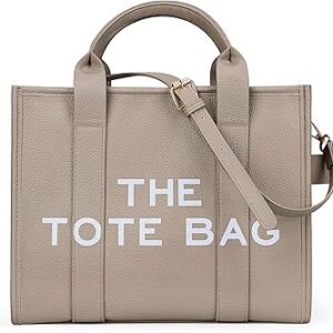 حقيبة يد كبيرة توت من القماش مع سحاب من جيه كيو دبليو اس في اي للنساء، مناسبة للمكتب والسفر والمدرسة