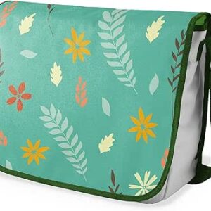 بوناميزون شنطة ماسنجر مدرسية مطبوعة رقميا مع حزام كاكي للطلاب، شنطة كروس وشنطة ساعي، شنطة كتف للمدرسة، العودة الى المدرسة، المقاس: 29 × 36 سم