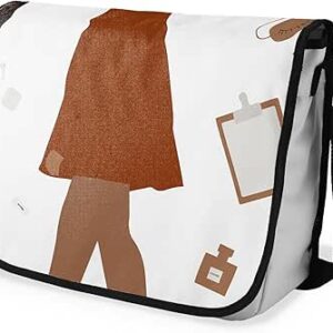 شنطة ماسنجر مدرسية مطبوعة رقمية بحزام اسود للبنات والاولاد من لو جاردين دو لين، شنطة ماسنجر للطلاب، شنط كتف مقاس 29 × 36 سم