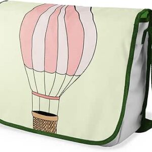 شنطة ماسنجر مدرسية مطبوعة رقميا مع احزمة كاكي للبنات والاولاد من لو جاردين دو لين، شنطة ماسنجر للطلاب، شنط كتف مقاس 29 × 36 سم