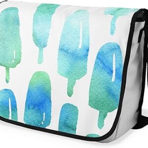 بوناميزون شنطة ماسنجر مدرسية مطبوعة رقميا مع حزام اسود للطلاب، شنطة كروس وشنطة ساعي، شنطة كتف للمدرسة، العودة الى المدرسة، المقاس: 29 × 36 سم