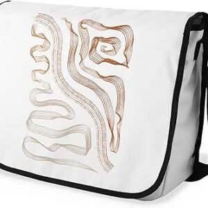 بوناميزون شنطة ماسنجر مدرسية مطبوعة رقميا مع حزام اسود للطلاب، شنطة كروس وشنطة ساعي، شنطة كتف للمدرسة، العودة الى المدرسة، المقاس: 29 × 36 سم