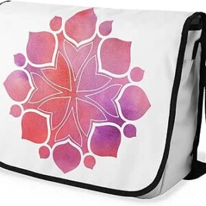 بوناميزون شنطة ماسنجر مدرسية مطبوعة رقميا مع حزام اسود للطلاب، شنطة كروس وشنطة ساعي، شنطة كتف للمدرسة، العودة الى المدرسة، المقاس: 29 × 36 سم