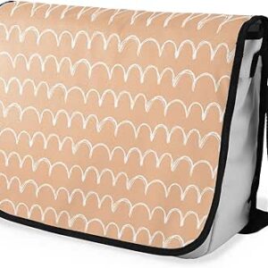 بوناميزون شنطة ماسنجر مدرسية مطبوعة رقميا مع حزام اسود للطلاب، شنطة كروس وشنطة ساعي، شنطة كتف للمدرسة، العودة الى المدرسة، المقاس: 29 × 36 سم