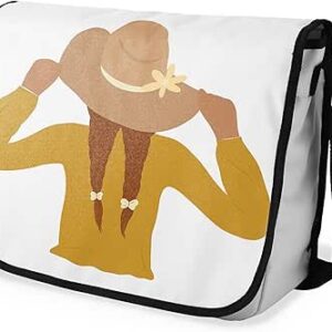 شنطة ماسنجر مدرسية مطبوعة رقمية بحزام اسود للبنات والاولاد من لو جاردين دو لين، شنطة ماسنجر للطلاب، شنط كتف مقاس 29 × 36 سم