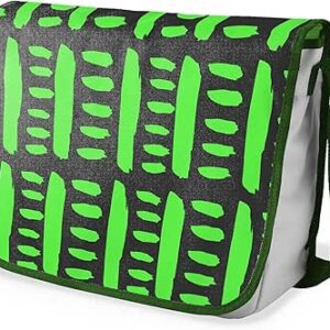 بوناميزون شنطة ماسنجر مدرسية مطبوعة رقميا مع حزام كاكي للطلاب، شنطة كروس وشنطة ساعي، شنطة كتف للمدرسة، العودة الى المدرسة، المقاس: 29 × 36 سم