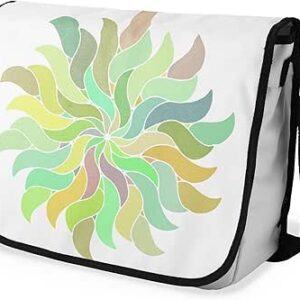 بوناميزون شنطة ماسنجر مدرسية مطبوعة رقميا مع حزام اسود للطلاب، شنطة كروس وشنطة ساعي، شنطة كتف للمدرسة، العودة الى المدرسة، المقاس: 29 × 36 سم