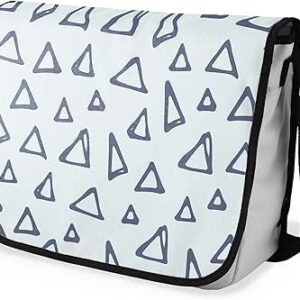 بوناميزون شنطة ماسنجر مدرسية مطبوعة رقميا مع حزام اسود للطلاب، شنطة كروس وشنطة ساعي، شنطة كتف للمدرسة، العودة الى المدرسة، المقاس: 29 × 36 سم