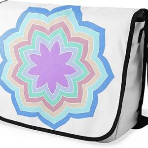 شنطة ماسنجر مدرسية مطبوعة رقمية بحزام اسود للبنات والاولاد من لو جاردين دو لين، شنطة ماسنجر للطلاب، شنط كتف مقاس 29 × 36 سم