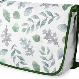 بوناميزون شنطة ماسنجر مدرسية مطبوعة رقميا مع حزام كاكي للطلاب، شنطة كروس وشنطة ساعي، شنطة كتف للمدرسة، العودة الى المدرسة، المقاس: 29 × 36 سم