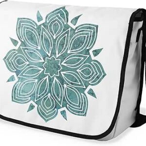 بوناميزون شنطة ماسنجر مدرسية مطبوعة رقميا مع حزام اسود للطلاب، شنطة كروس وشنطة ساعي، شنطة كتف للمدرسة، العودة الى المدرسة، المقاس: 29 × 36 سم