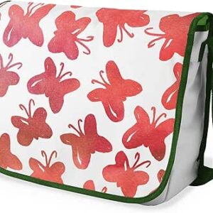 شنطة ماسنجر مدرسية مطبوعة رقميا مع احزمة كاكي للبنات والاولاد من لو جاردين دو لين، شنطة ماسنجر للطلاب، شنط كتف مقاس 29 × 36 سم