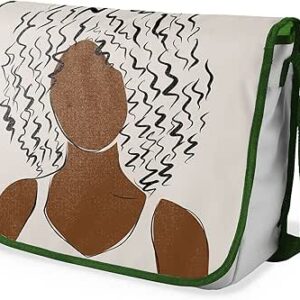 بوناميزون شنطة ماسنجر مدرسية مطبوعة رقميا مع حزام كاكي للطلاب، شنطة كروس وشنطة ساعي، شنطة كتف للمدرسة، العودة الى المدرسة، المقاس: 29 × 36 سم