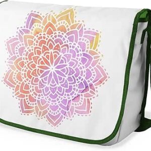 شنطة ماسنجر مدرسية مطبوعة رقميا مع احزمة كاكي للبنات والاولاد من لو جاردين دو لين، شنطة ماسنجر للطلاب، شنط كتف مقاس 29 × 36 سم