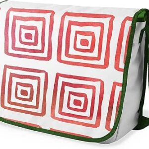 شنطة ماسنجر مدرسية مطبوعة رقميا مع احزمة كاكي للبنات والاولاد من لو جاردين دو لين، شنطة ماسنجر للطلاب، شنط كتف مقاس 29 × 36 سم