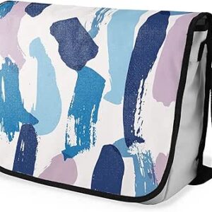 بوناميزون شنطة ماسنجر مدرسية مطبوعة رقميا مع حزام اسود للطلاب، شنطة كروس وشنطة ساعي، شنطة كتف للمدرسة، العودة الى المدرسة، المقاس: 29 × 36 سم