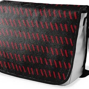 بوناميزون شنطة ماسنجر مدرسية مطبوعة رقميا مع حزام اسود للطلاب، شنطة كروس وشنطة ساعي، شنطة كتف للمدرسة، العودة الى المدرسة، المقاس: 29 × 36 سم