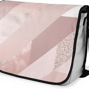 بوناميزون شنطة ماسنجر مدرسية مطبوعة رقميا مع حزام اسود للطلاب، شنطة كروس وشنطة ساعي، شنطة كتف للمدرسة، العودة الى المدرسة، المقاس: 29 × 36 سم