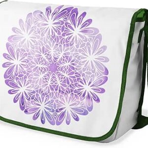 شنطة ماسنجر مدرسية مطبوعة رقميا مع احزمة كاكي للبنات والاولاد من لو جاردين دو لين، شنطة ماسنجر للطلاب، شنط كتف مقاس 29 × 36 سم