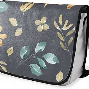 بوناميزون شنطة ماسنجر مدرسية مطبوعة رقميا مع حزام اسود للطلاب، شنطة كروس وشنطة ساعي، شنطة كتف للمدرسة، العودة الى المدرسة، المقاس: 29 × 36 سم