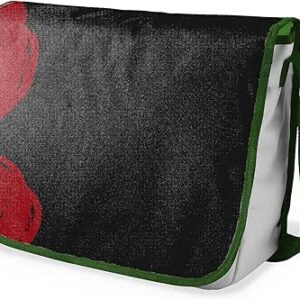 بوناميزون شنطة ماسنجر مدرسية مطبوعة رقميا مع حزام كاكي للطلاب، شنطة كروس وشنطة ساعي، شنطة كتف للمدرسة، العودة الى المدرسة، المقاس: 29 × 36 سم