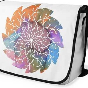 بوناميزون شنطة ماسنجر مدرسية مطبوعة رقميا مع حزام اسود للطلاب، شنطة كروس وشنطة ساعي، شنطة كتف للمدرسة، العودة الى المدرسة، المقاس: 29 × 36 سم