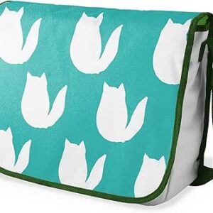 بوناميزون شنطة ماسنجر مدرسية مطبوعة رقميا مع حزام كاكي للطلاب، شنطة كروس وشنطة ساعي، شنطة كتف للمدرسة، العودة الى المدرسة، المقاس: 29 × 36 سم