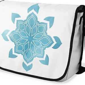 بوناميزون شنطة ماسنجر مدرسية مطبوعة رقميا مع حزام اسود للطلاب، شنطة كروس وشنطة ساعي، شنطة كتف للمدرسة، العودة الى المدرسة، المقاس: 29 × 36 سم